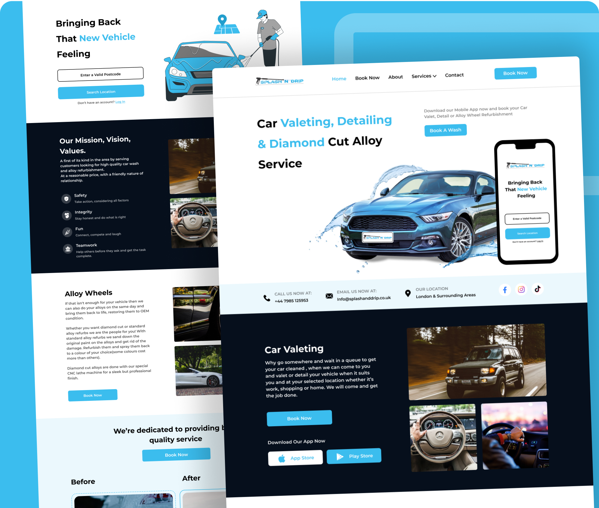 Splash & drip website